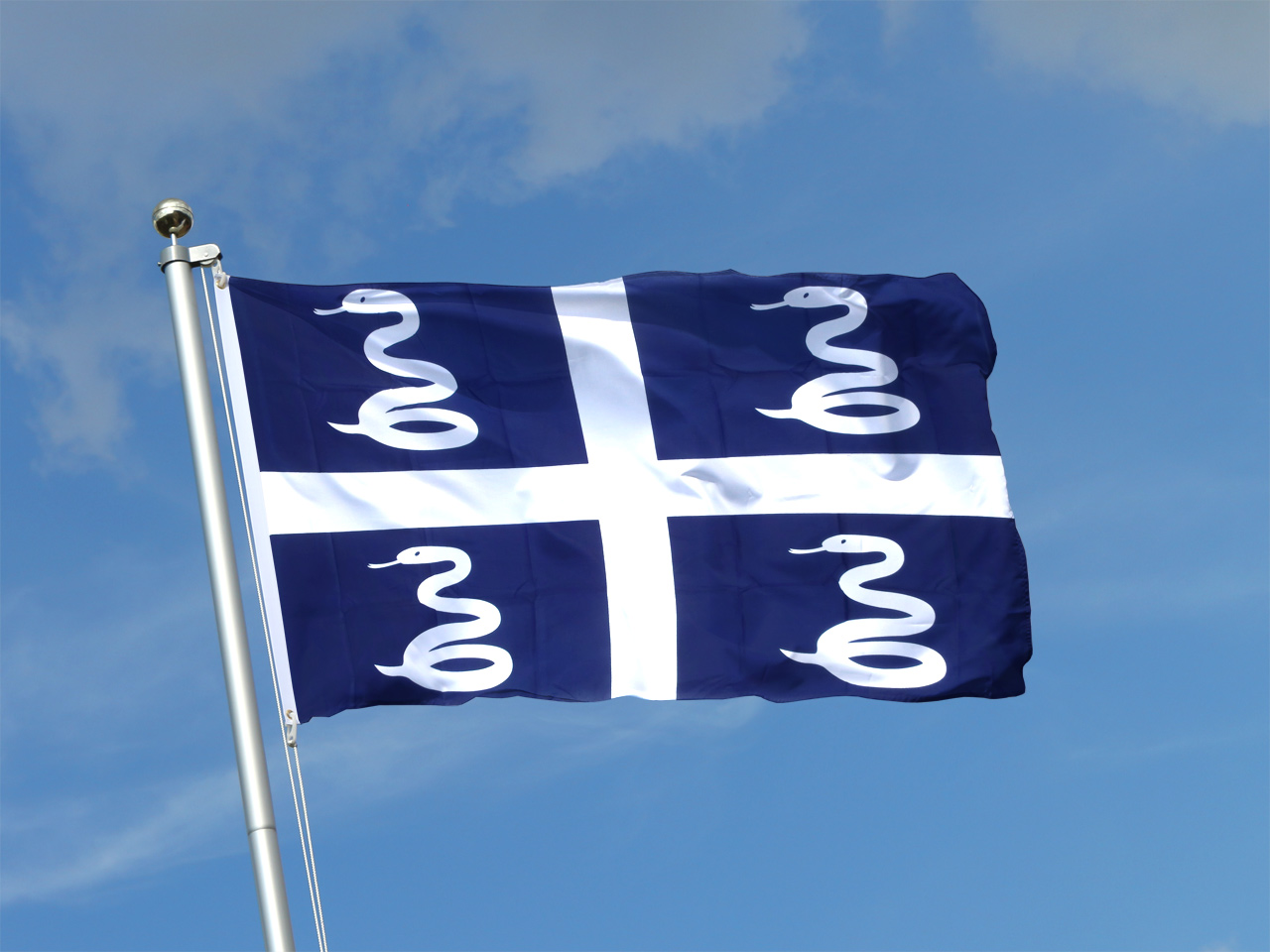 La gendarmerie de Martinique n’utilisera plus l’emblème aux 4 serpents drapeau dit "aux 4 serpents"