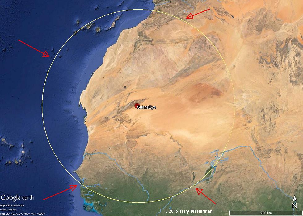 L'incroyable "œil de l'Afrique" au cœur du Sahara
