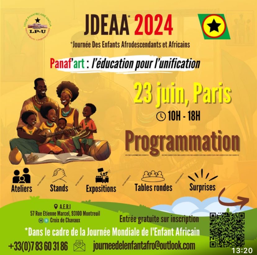Célébrez la Journée de l'Enfant Afrodescendant et Africain avec la Ligue Panafricaine-Umoja (LP-U) !