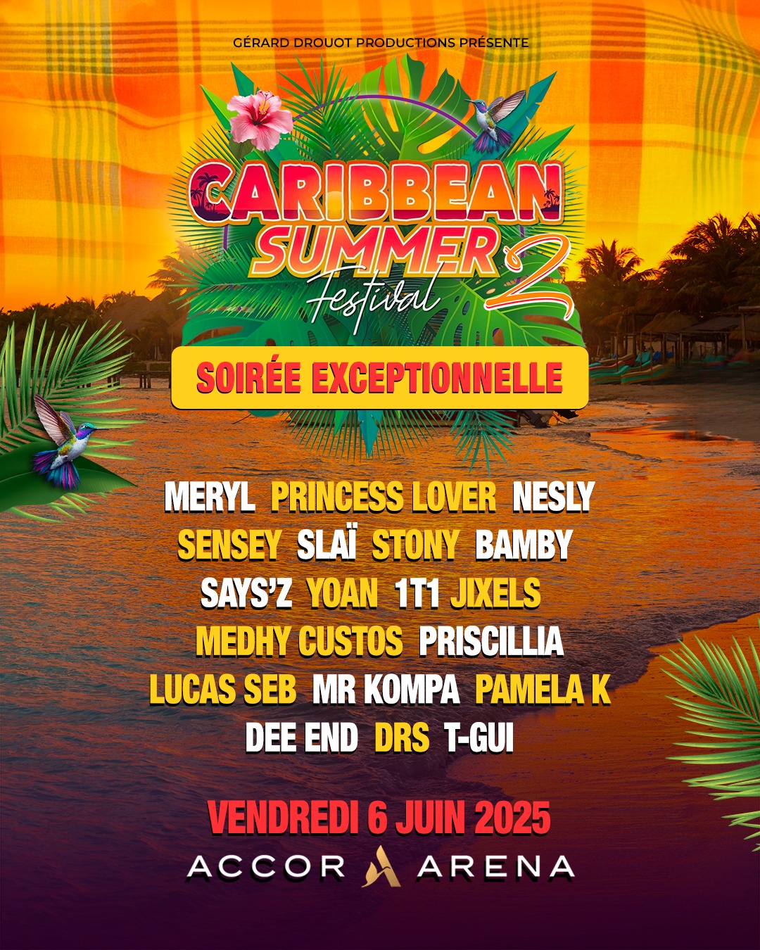 Caribbean Summer Festival 2025 : Plongez au cœur des Caraïbes le 6 juin à l’Accor Arena !