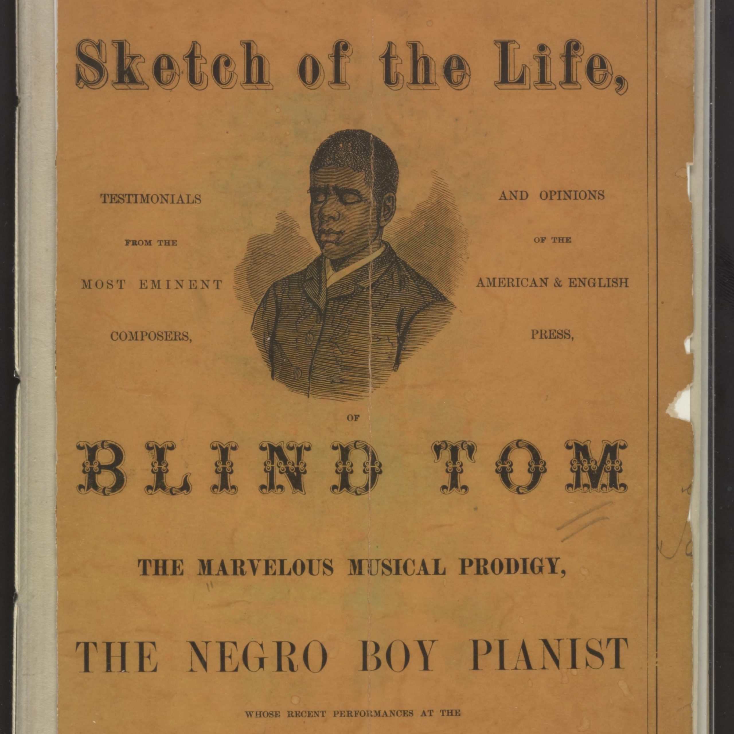 L'histoire de "Blind Tom", prodige du piano, aveugle, autiste et esclave